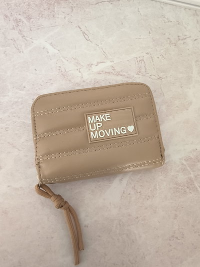 BILLETERA UN CIERRE CHICO MAKE BEIGE 