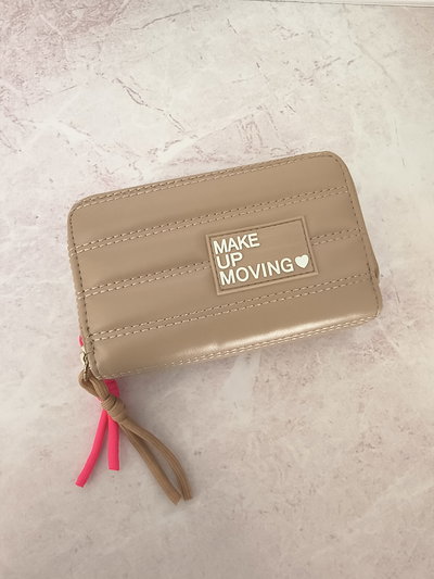 BILLETERA DOBLE CIERRE CHICO MAKE BEIGE