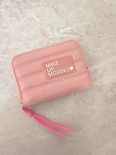 BILLETERA UN CIERRE CHICO MAKE ROSA