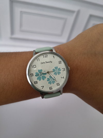 RELOJ FLOWER VERDE 
