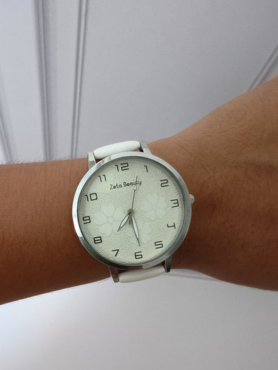 RELOJ FLOWER BLANCO