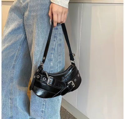 CARTERA BAGUETTE IBIZA NEGRO 