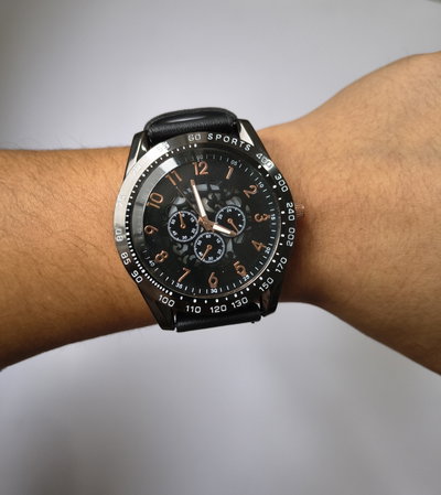 RELOJ  DAVE NEGRO