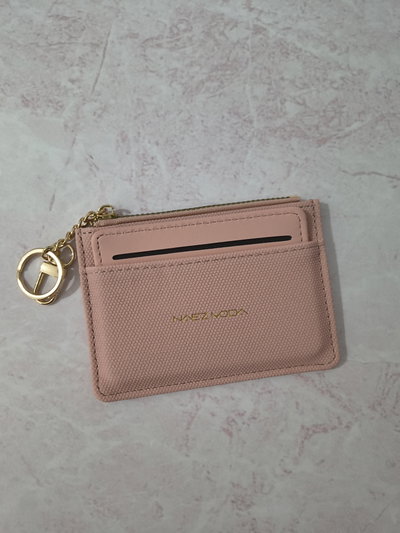 BILLETERA TARJETERO CHICO VENECIA ROSA 