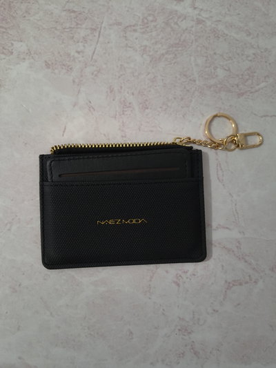 BILLETERA TARJETERO CHICO VENECIA NEGRO