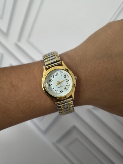 RELOJ DONA DORADO BLANCO