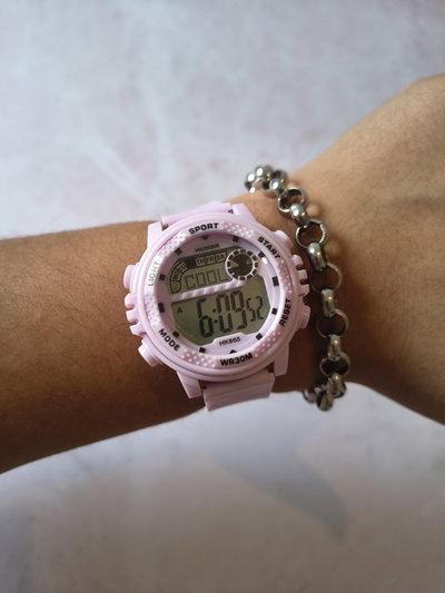 RELOJ  SIRENA LILA 