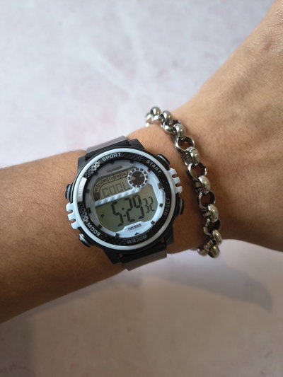 RELOJ  SIRENA NEGRO