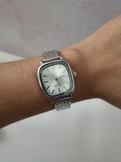 RELOJ SICILIA PLATEADO F.BLANCO