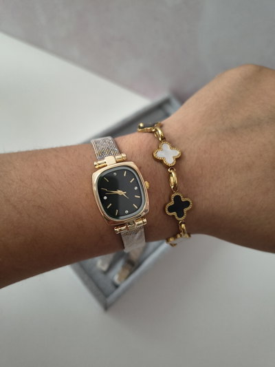 RELOJ NISSI DORADO F. NEGRO