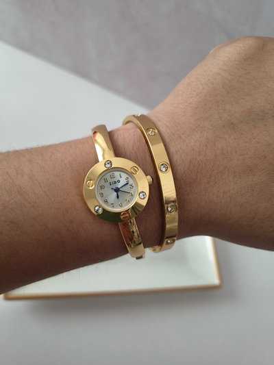 RELOJ RUFINA DORADO 
