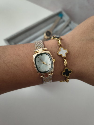 RELOJ NISSI DORADO F.BLANCO