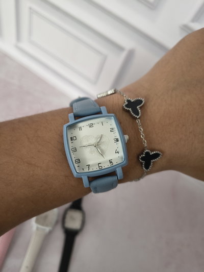 RELOJ  DAMARIS AZUL ACERO 