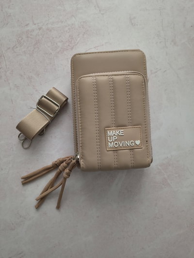 PORTACELULAR MAKE BEIGE 