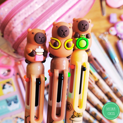 Bol铆grafo Capibara multi x 6 colores