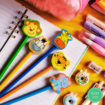 Lápiz con Goma Animalito