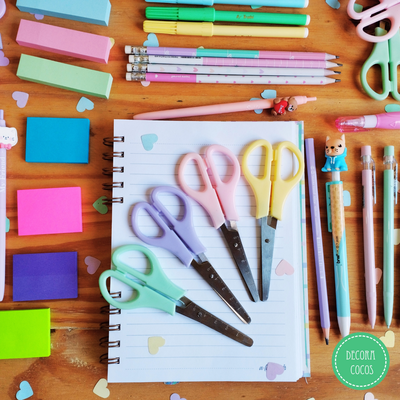 Tijera Escolar Pastel