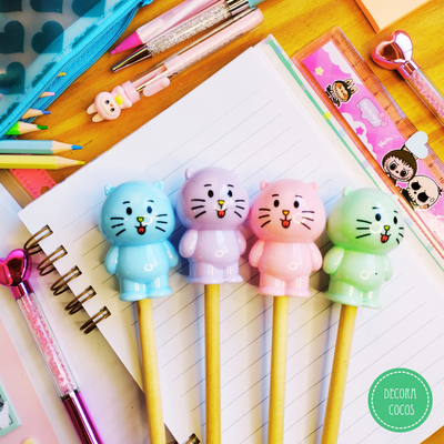 Sacapuntas Gatito Pastel