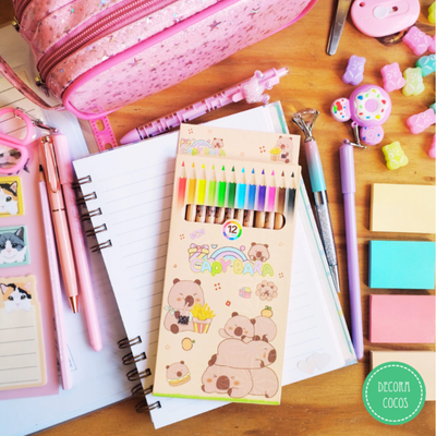 Lápices de colores x 12 Capibara