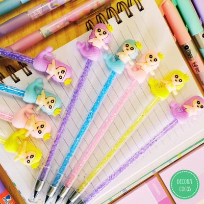 Lápiz Infinito Sirena Piedritas