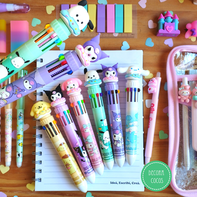 Bolígrafo Sanrio multi x 10 colores