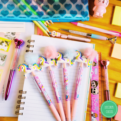 Bolígrafo Unicornio Pompom