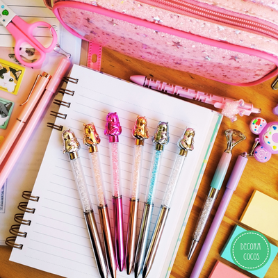 Bolígrafo Capibara Metalizado + piedritas