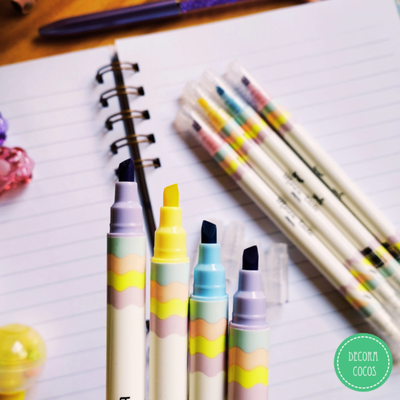 Resaltador Borrable Pastel