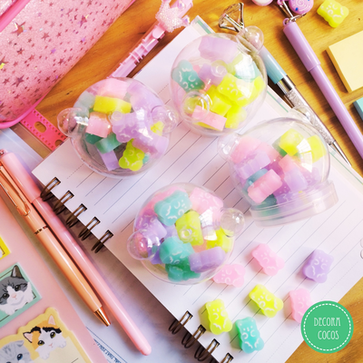 Goma de Borrar Ositos en frasco