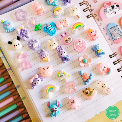 Set de Apliques de resina - Charms