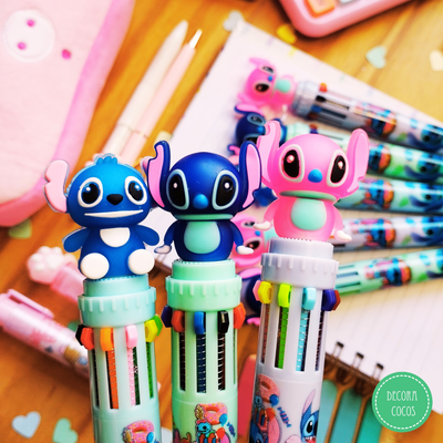 Bolígrafo Stitch multi x 10 colores