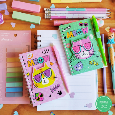 Anotador Gatito + bolígrafo