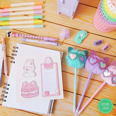 Set de notas Gatito Kawaii 