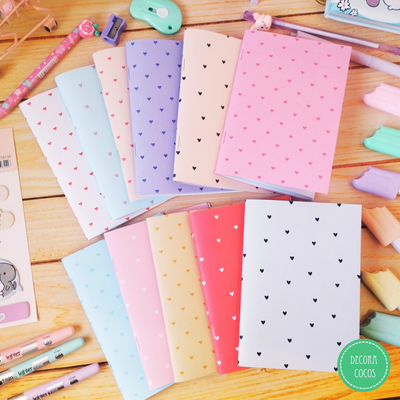 PACK de 4 Libretas Corazoncitos