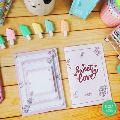 Papelería Sweet Love (demora 7 días)