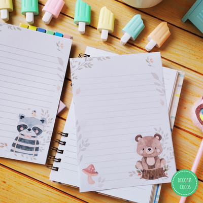 Papel para Cartas y Journaling del Bosque