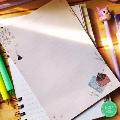 📜 Papel para Cartas y Journaling Almas Gemelas