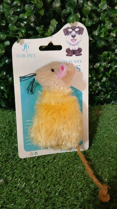 Ratón de peluche catnip recargable