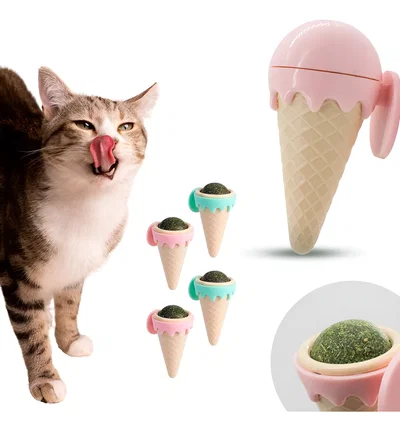 Helado Catnip Interactivo Con Adhesivo