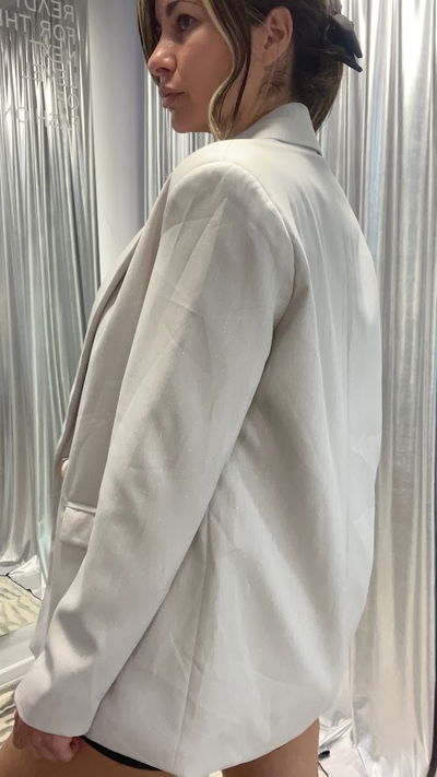 Blazer oversize c/ lurex