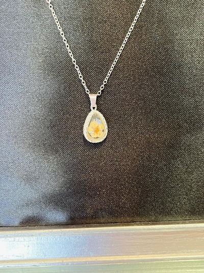 Collar Flor Plateado