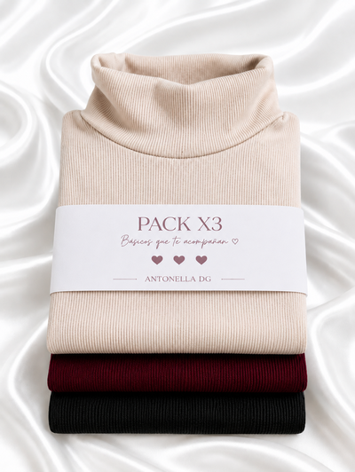 Pack x 3 ✨ Media polera 