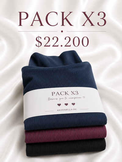 Pack x 3 ✨ Media polera 