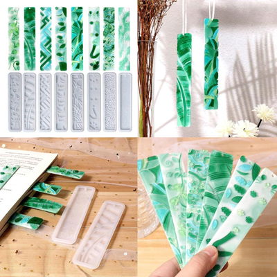 Molde De Silicona Para Señalador Colgante 8 Modelos Individuales Resina