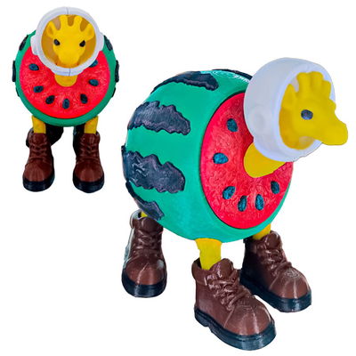 Brainrot Muñeco Articulado Meme Italian Giraffa Celeste Celestial 3D