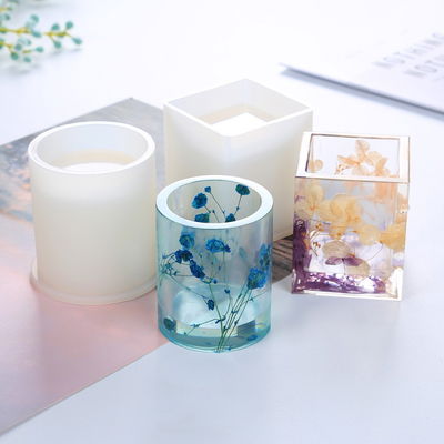 Molde De Silicona Para Resina Epoxi Maceta Vaso Cilindro Grosor 5mm