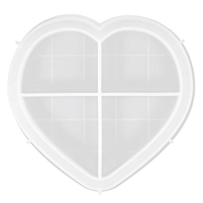 Molde De Silicona Para Bandeja O Plato En Forma De Corazon