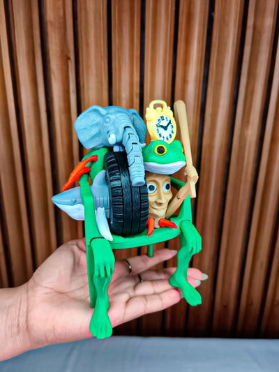 Brainrot Muñeco Articulado Meme Italian La Karkerkar Combinacion 3D