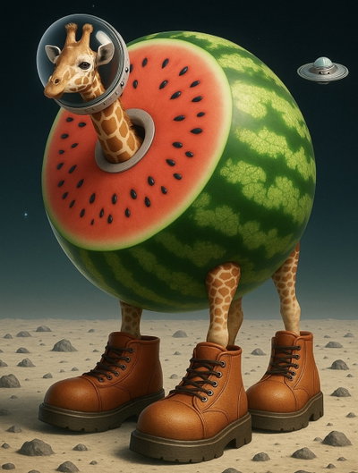 Brainrot Muñeco Articulado Meme Italian Giraffa Celeste Celestial 3D