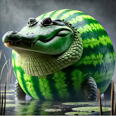 Brainrot Muñeco Articulado Meme Italian Glorbo Fruttodrillo Cocodrilo 3D